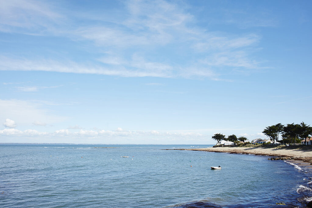 strandlandschap in Noirmoutier.