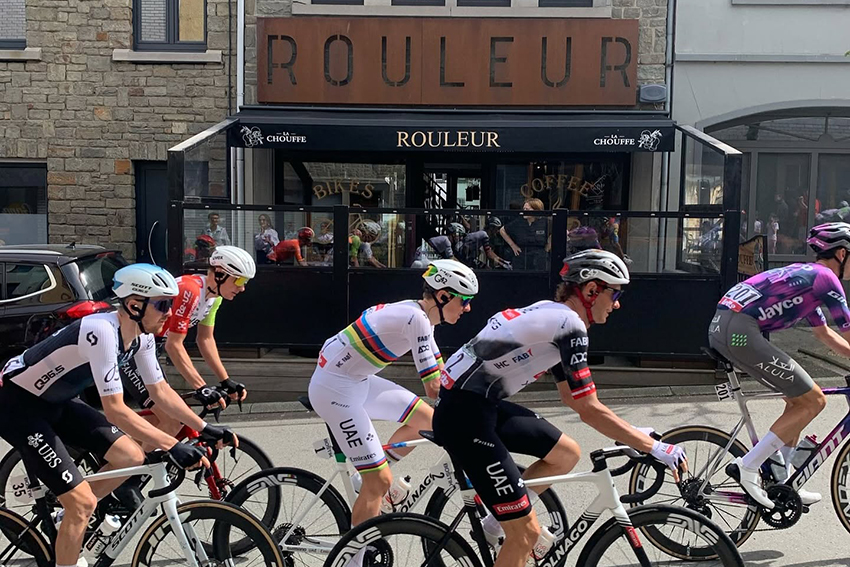 zicht op de buitenkant van rouleur